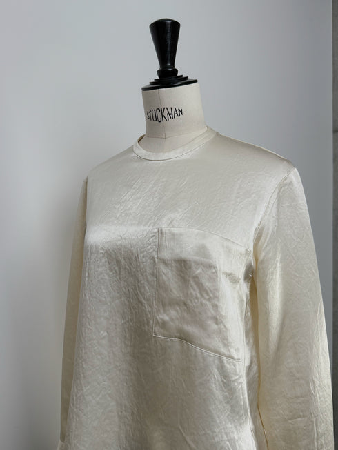 plain satin shirt